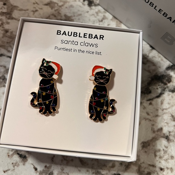 Baublebar Santa Claws Kitty Earrings - Picture 2 of 4